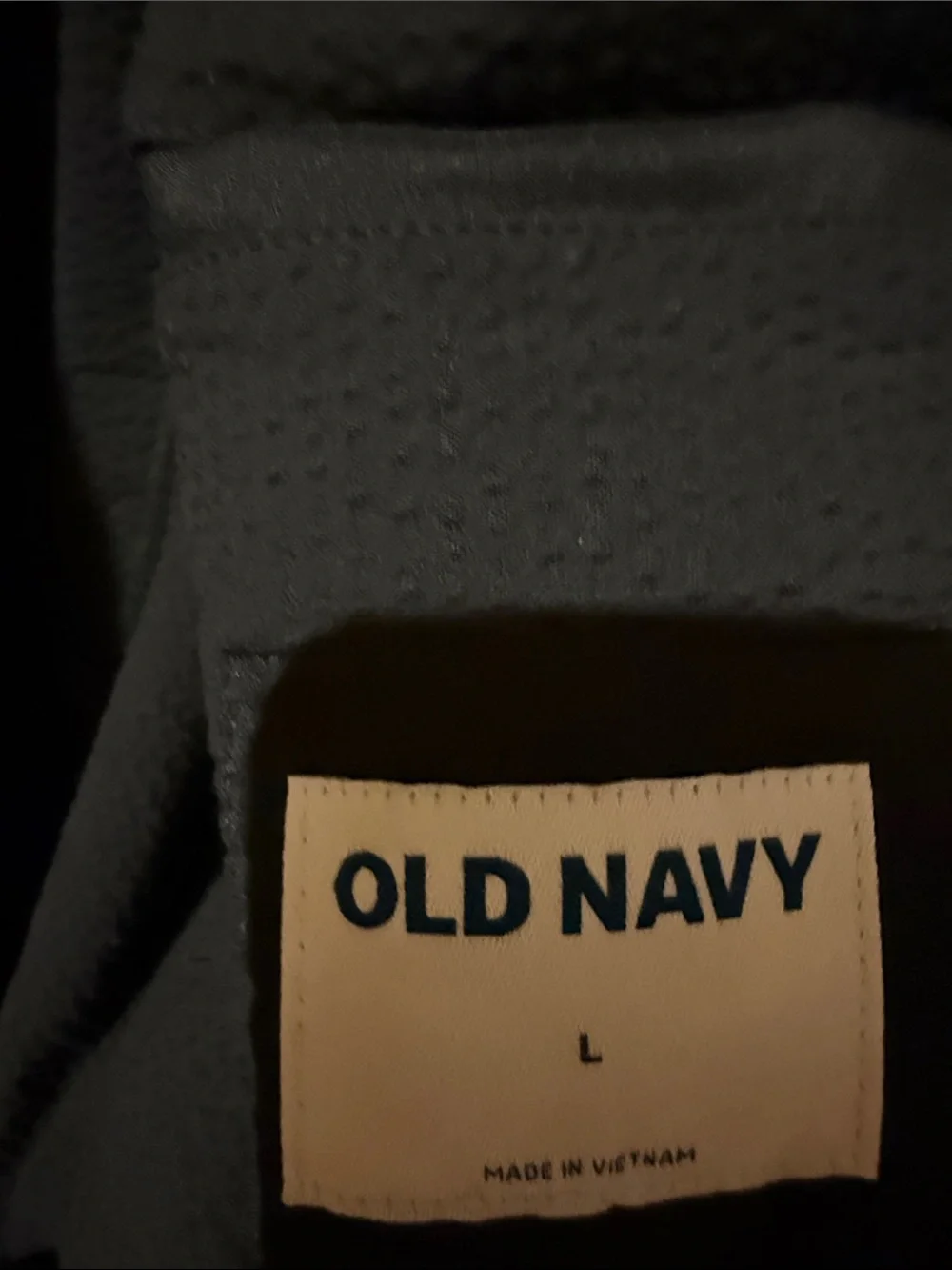 Old Navy Textured Navy Blue Blazer - Single-Breasted Sport Coat
